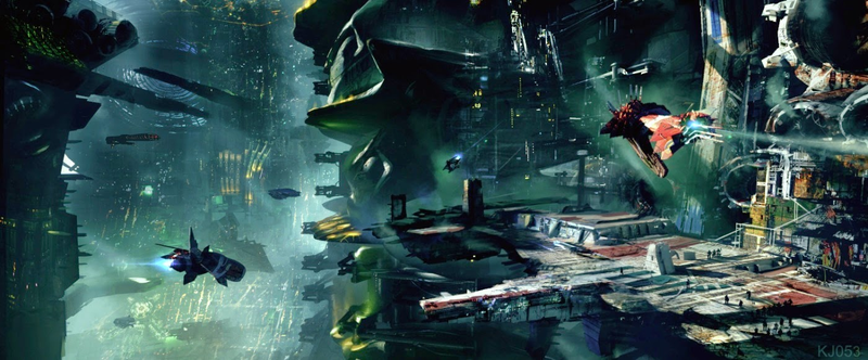 Illustration for article titled The Concept Art That Created Guardians of the Galaxy's Cosmic Locations